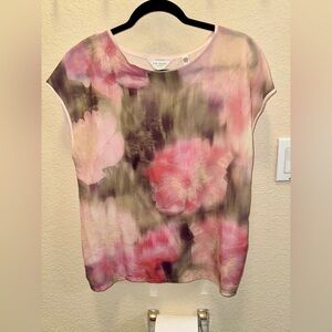 Ted Baker Pink and Green Relaxed Blouse